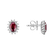 Náušnice s diamanty a rubínem Princess3
