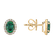 Náušnice s diamanty a smaragdem Princess3
