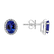 Náušnice s diamanty a tanzanitem Princess3