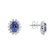 Náušnice s tanzanitem a diamanty Princess Sparkle3