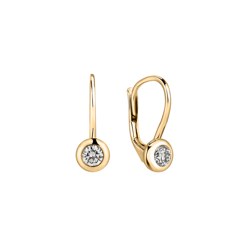 Náušnice s diamantem Sparkling Drops