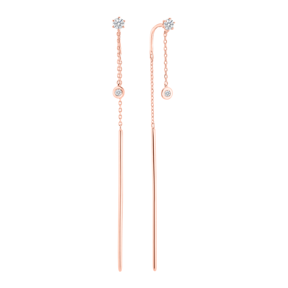 Náušnice s diamanty Simplicity