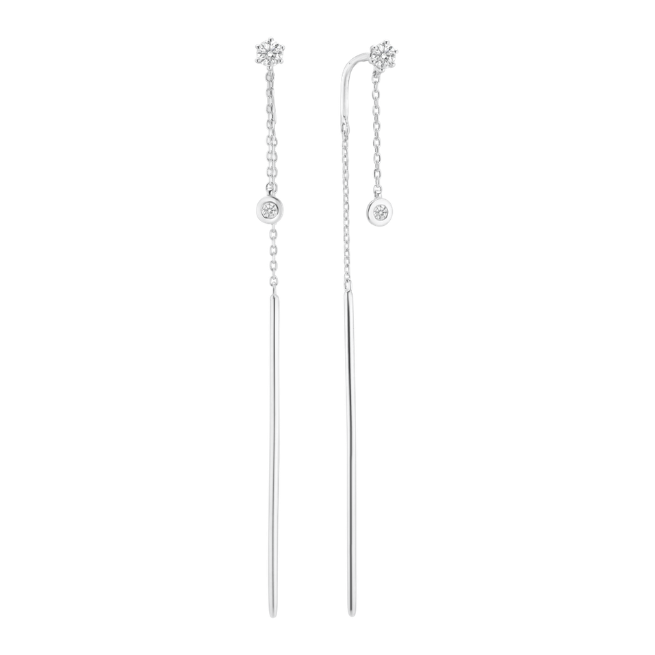Náušnice s diamanty Simplicity