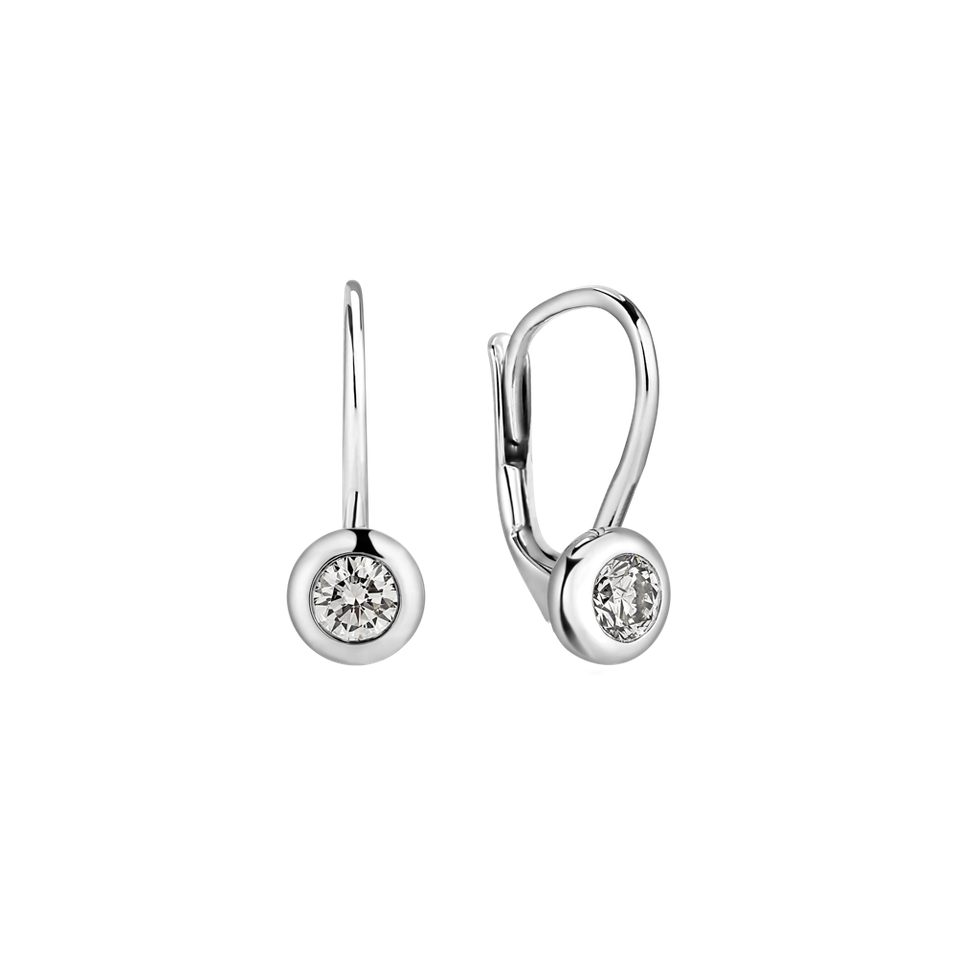 Náušnice s diamantem Sparkling Drops