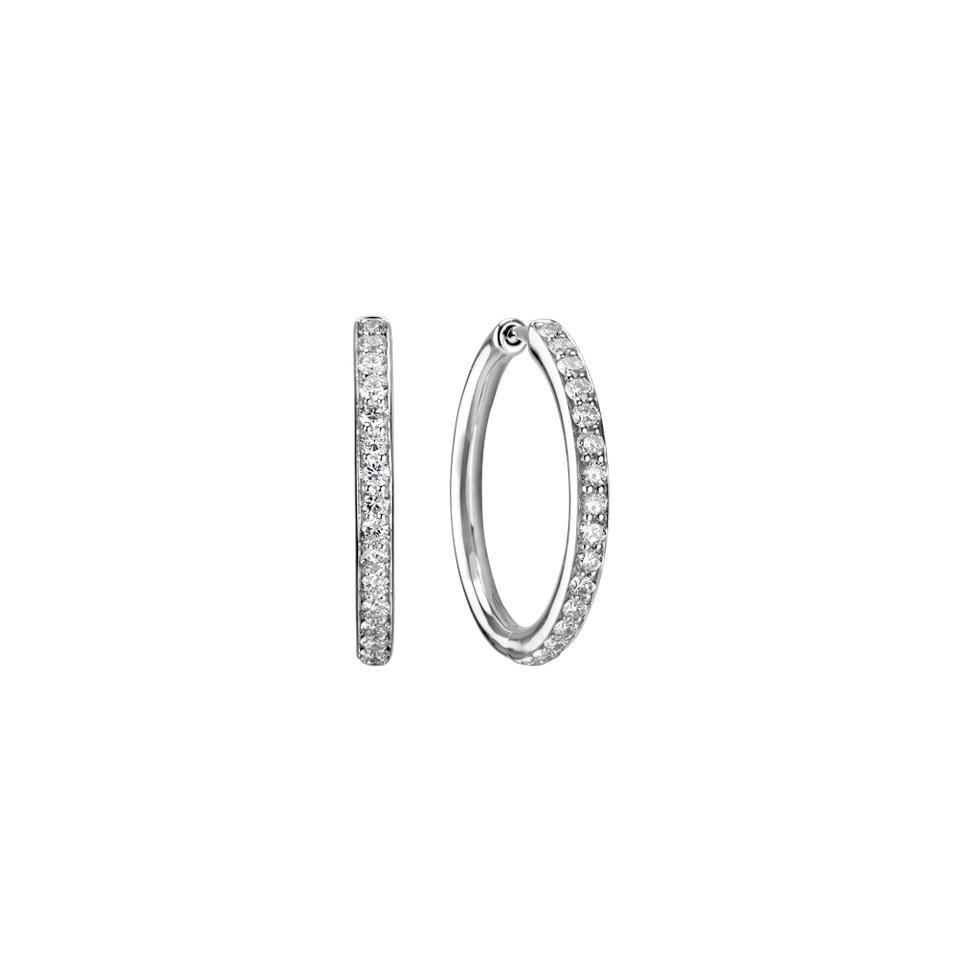 Náušnice s diamanty Midnight Magic