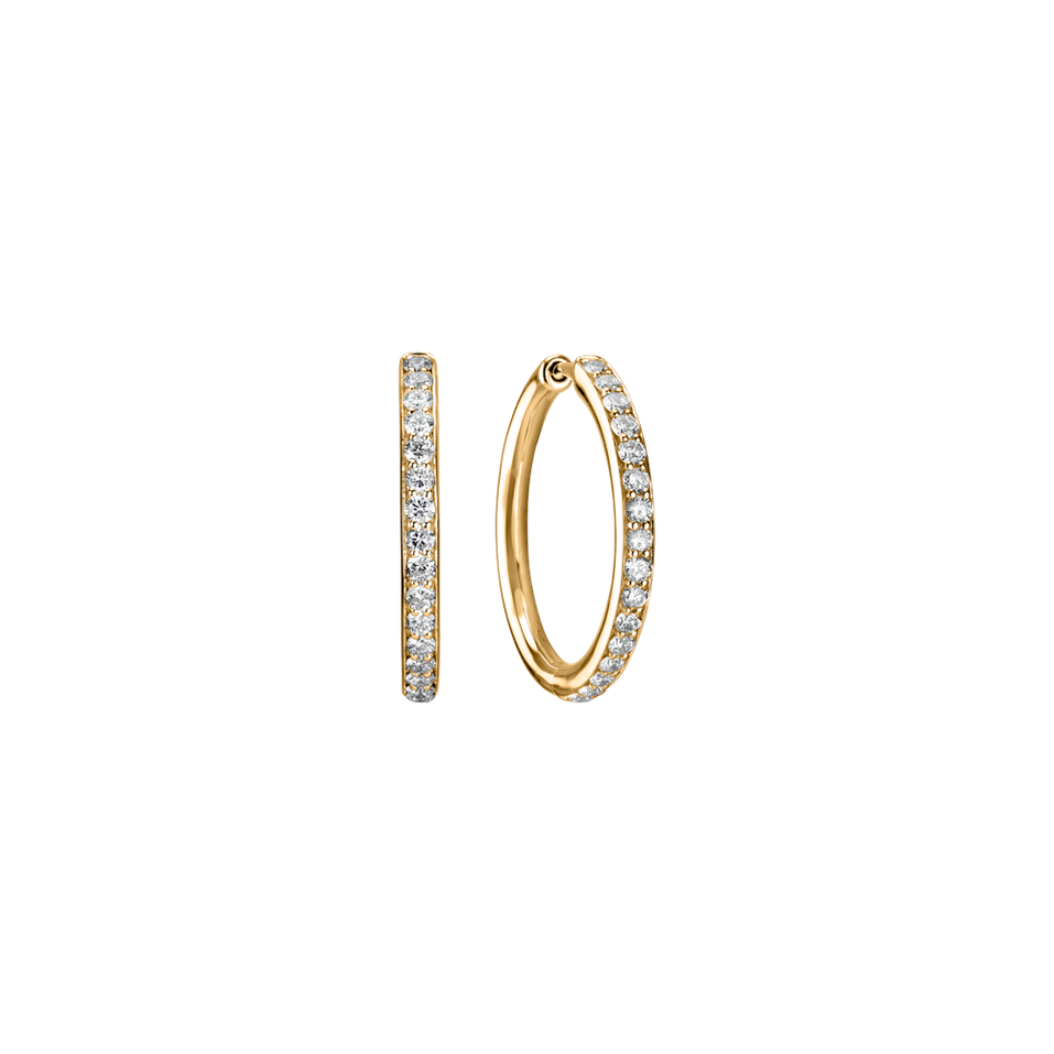 Náušnice s diamanty Midnight Magic