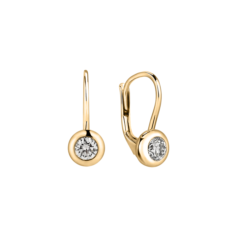 Náušnice s diamantem Sparkling Dots