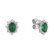 Náušnice s diamanty a smaragdem Princess3