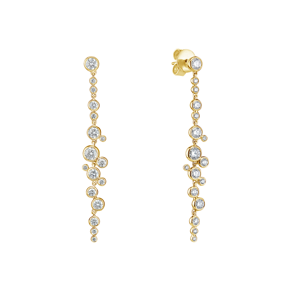 Náušnice s diamanty Heaven Waterfall