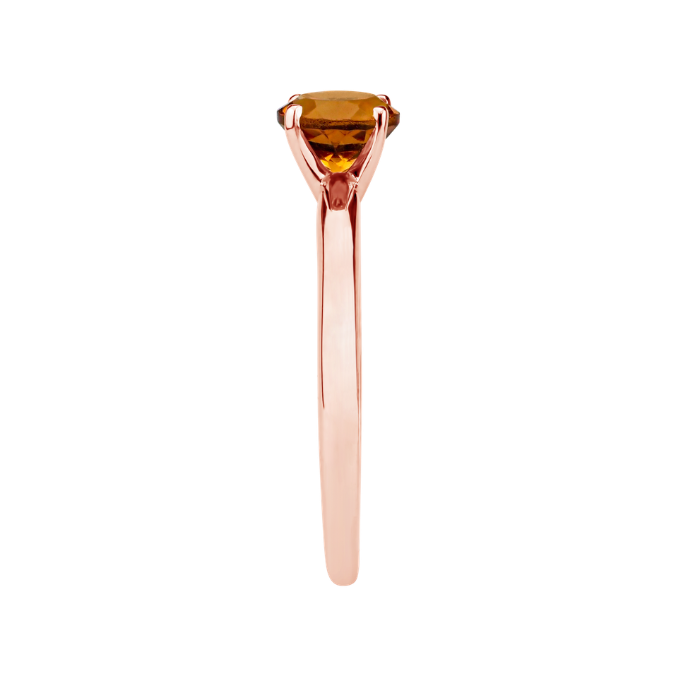 Prsten s citrínem madeira Bonbon