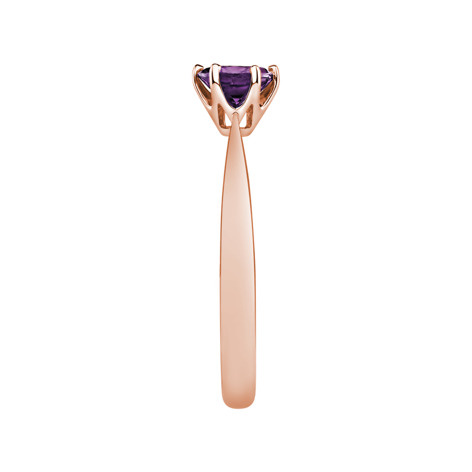 Prsten s ametystem brazil Bonbon