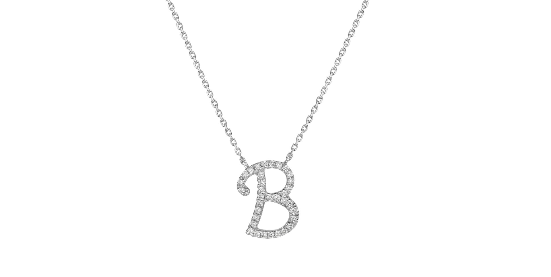 Náhrdelník s diamanty Curly Glitter B