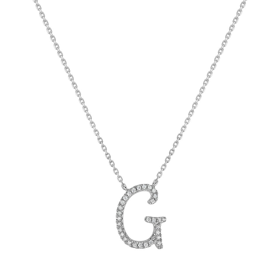 Náhrdelník s diamanty Curly Glitter G