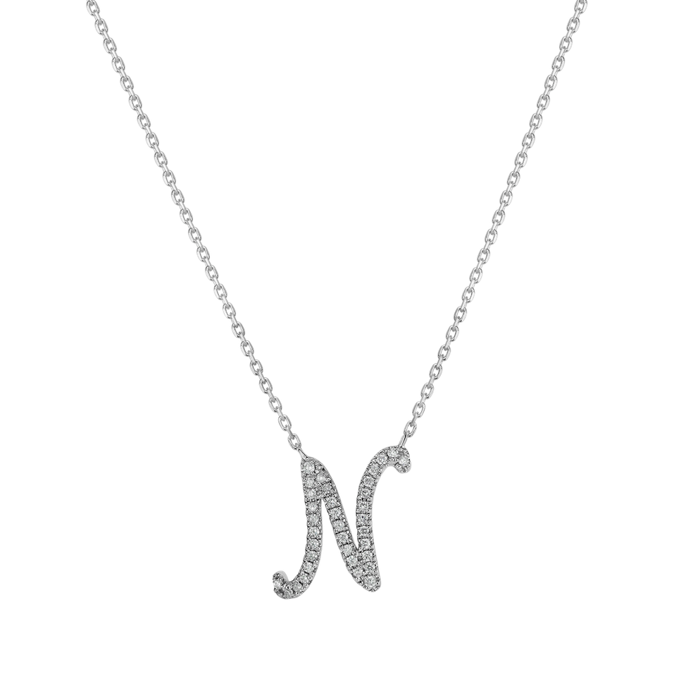 Náhrdelník s diamanty Curly Glitter N