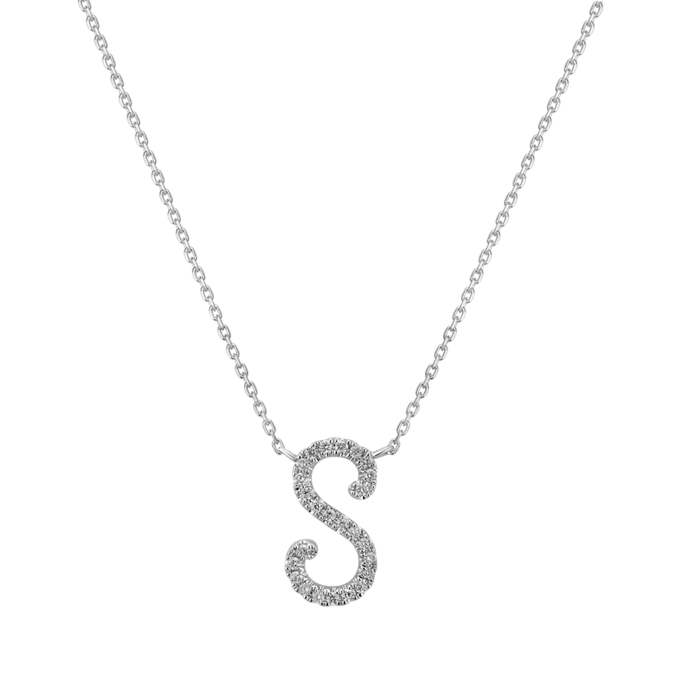 Náhrdelník s diamanty Curly Glitter S