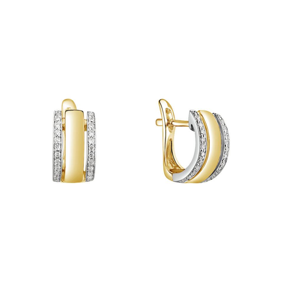 Náušnice s diamanty Amazing Symetry