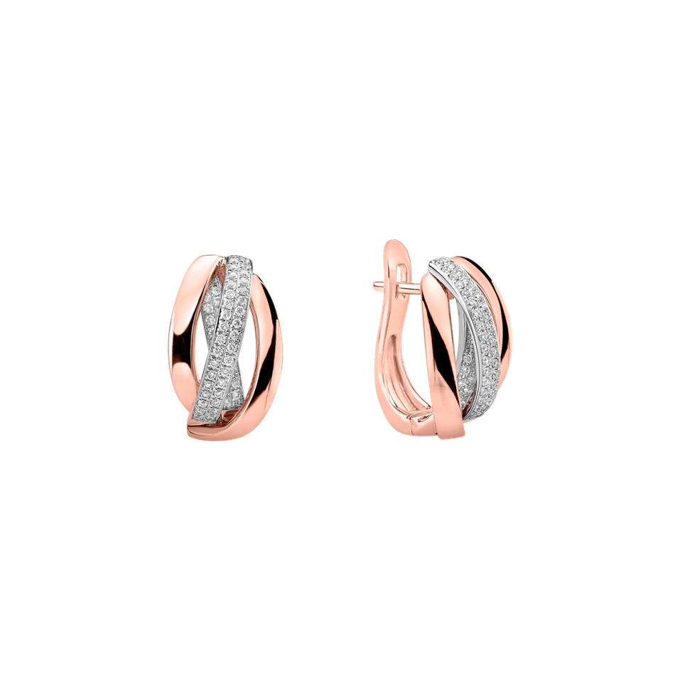 Náušnice s diamanty Charming Ray