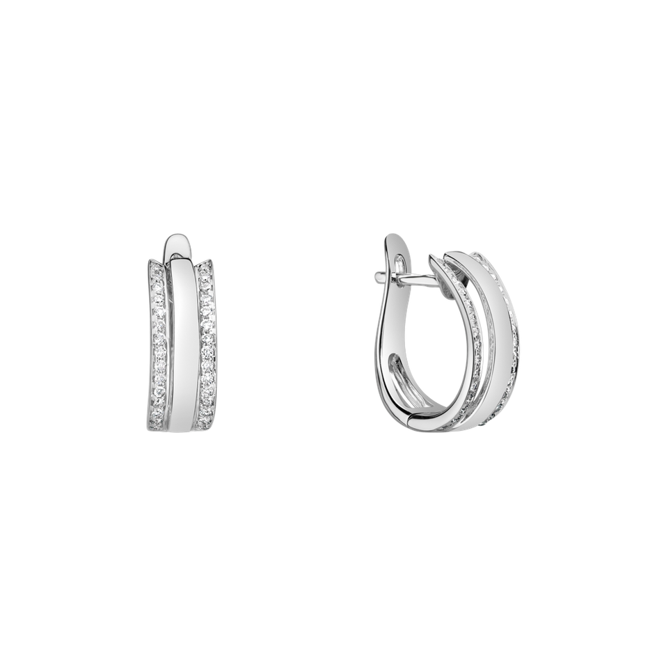 Náušnice s diamanty Eternity Sparkle