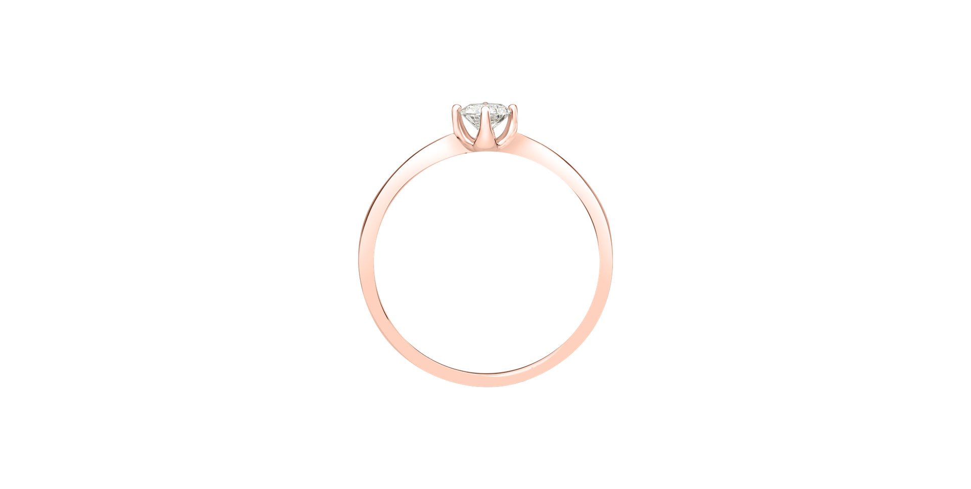 Prsten s diamantem Love Glow