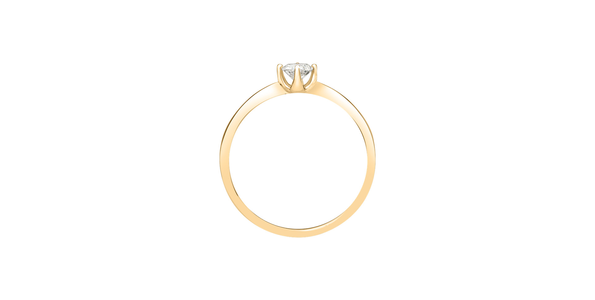 Prsten s diamantem Love Glow