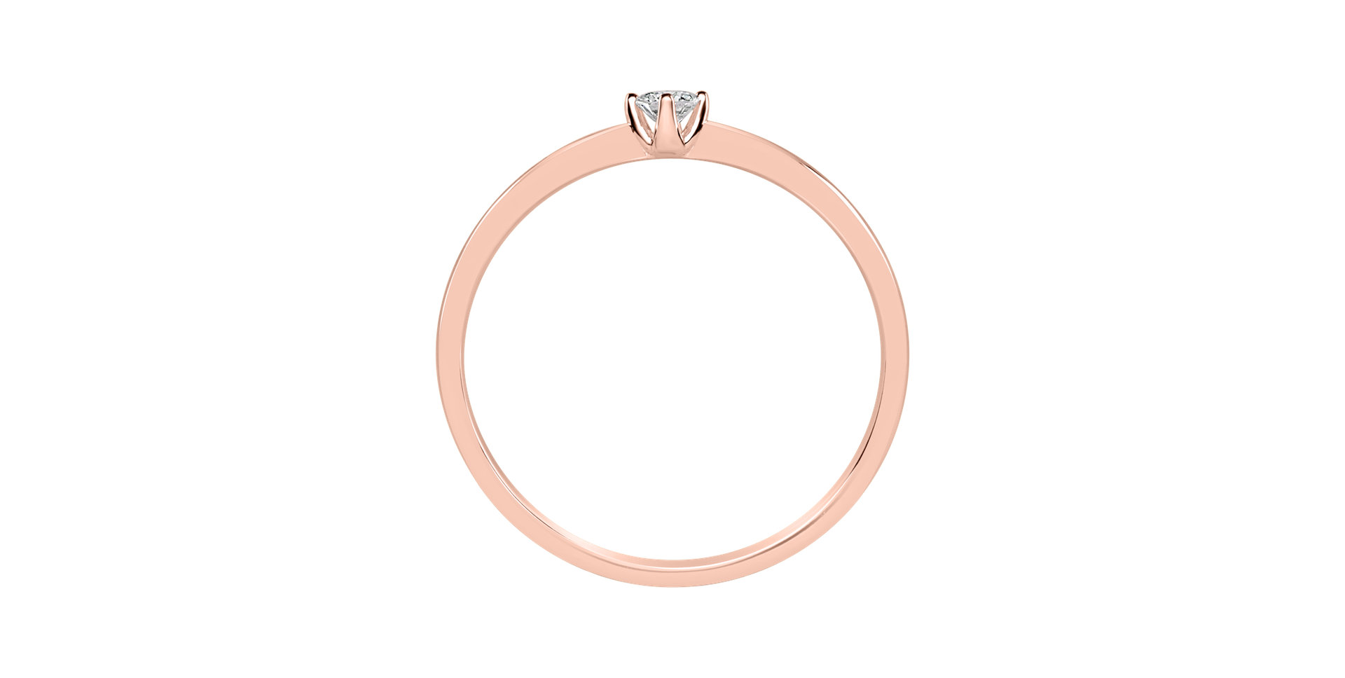 Prsten s diamantem Made with Love