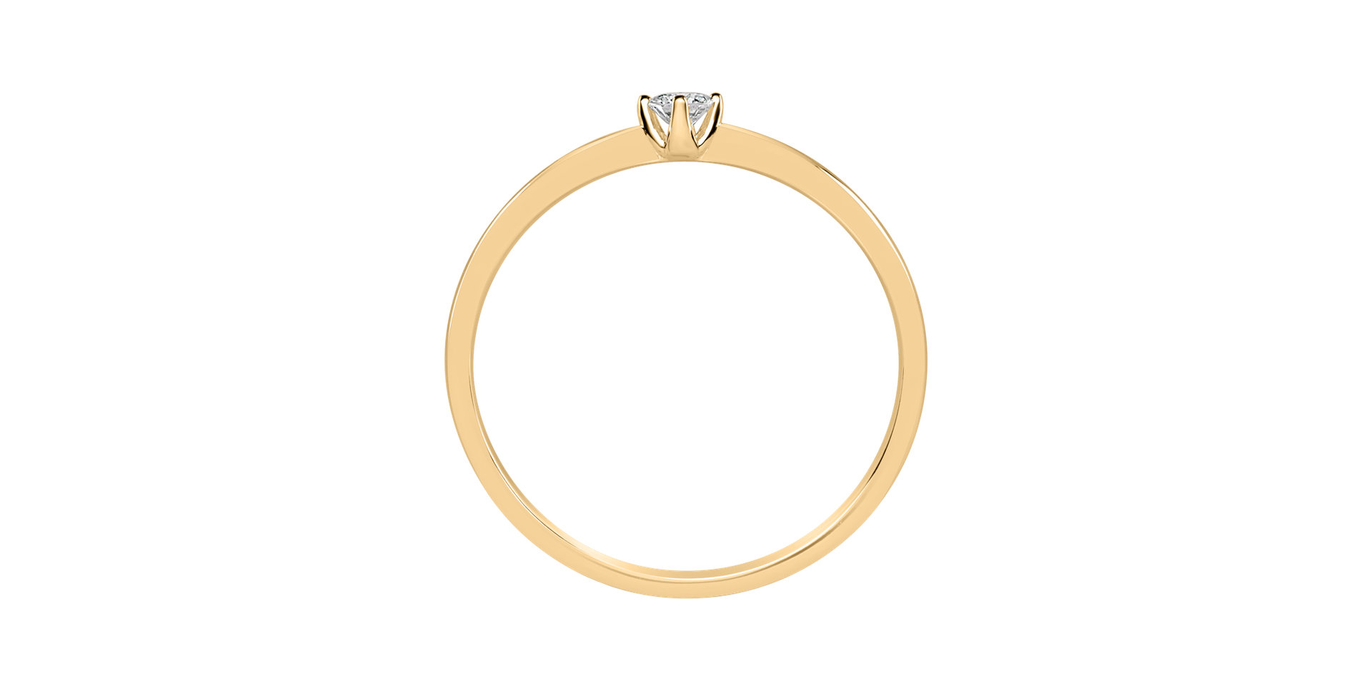 Prsten s diamantem Made with Love