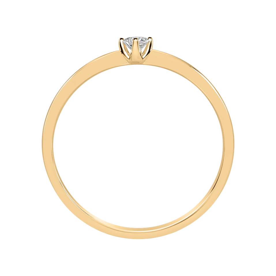 Prsten s diamantem Made with Love