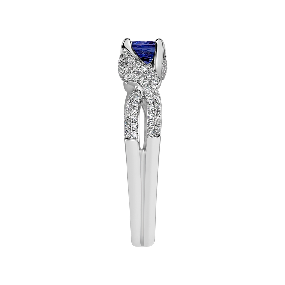 Prsten s tanzanitem a diamanty Galaxy Love