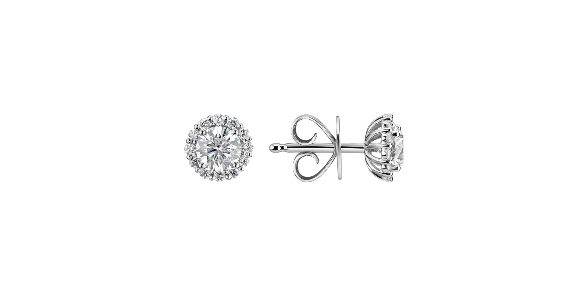 Náušnice s diamanty Bloom Spark