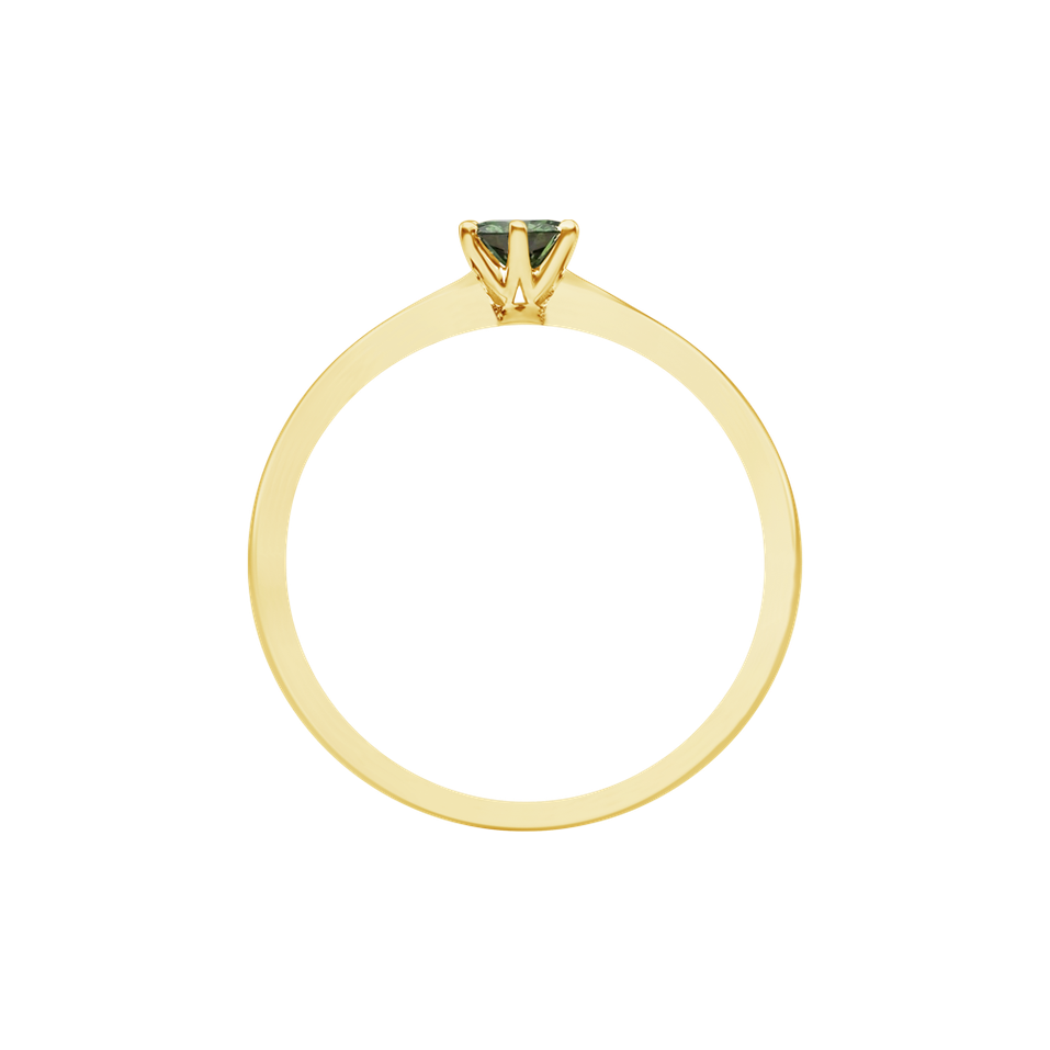 Prsten se zeleným diamantem Eternal Joy