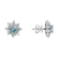 Náušnice s topazem a diamanty Frozen Sky3