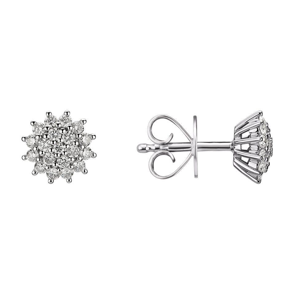 Náušnice s diamanty Midnight Sun