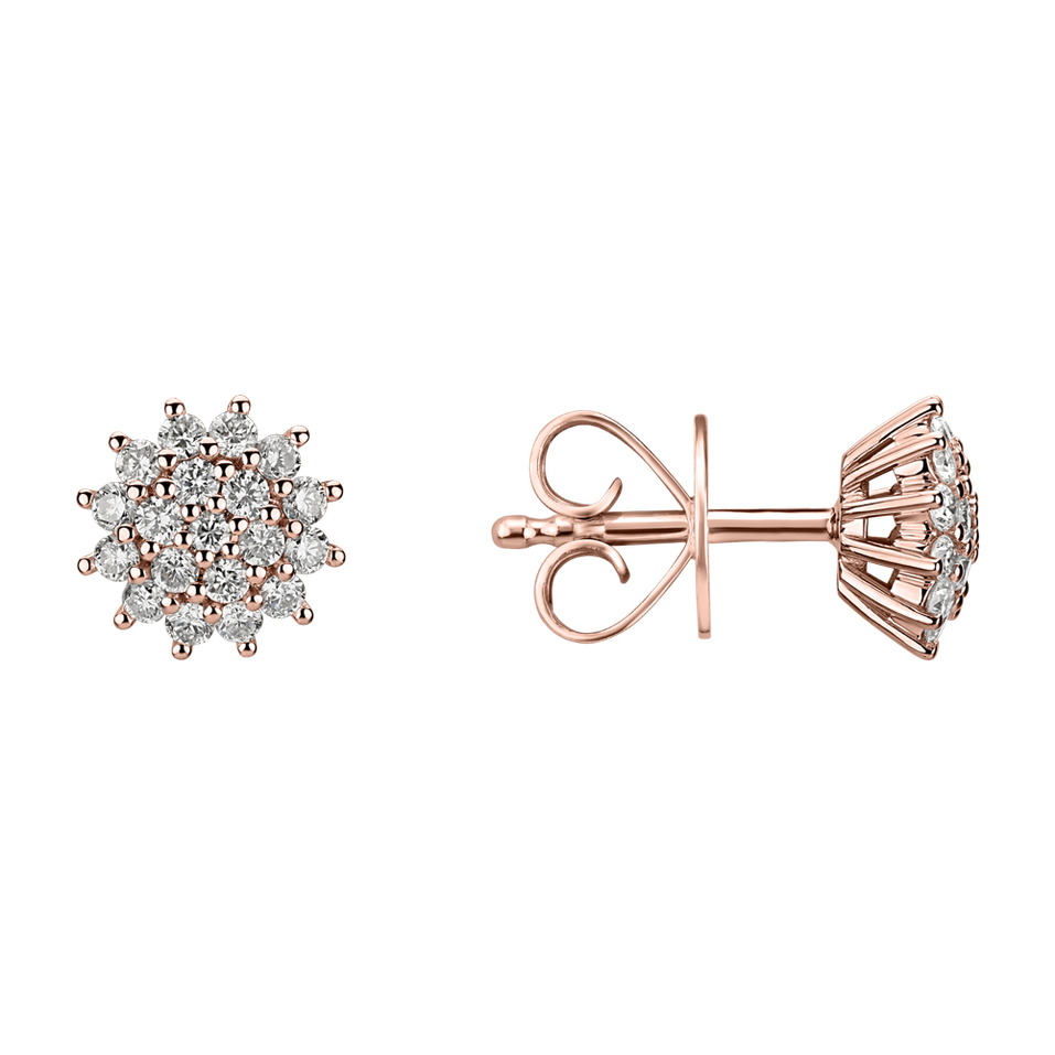 Náušnice s diamanty Midnight Sun