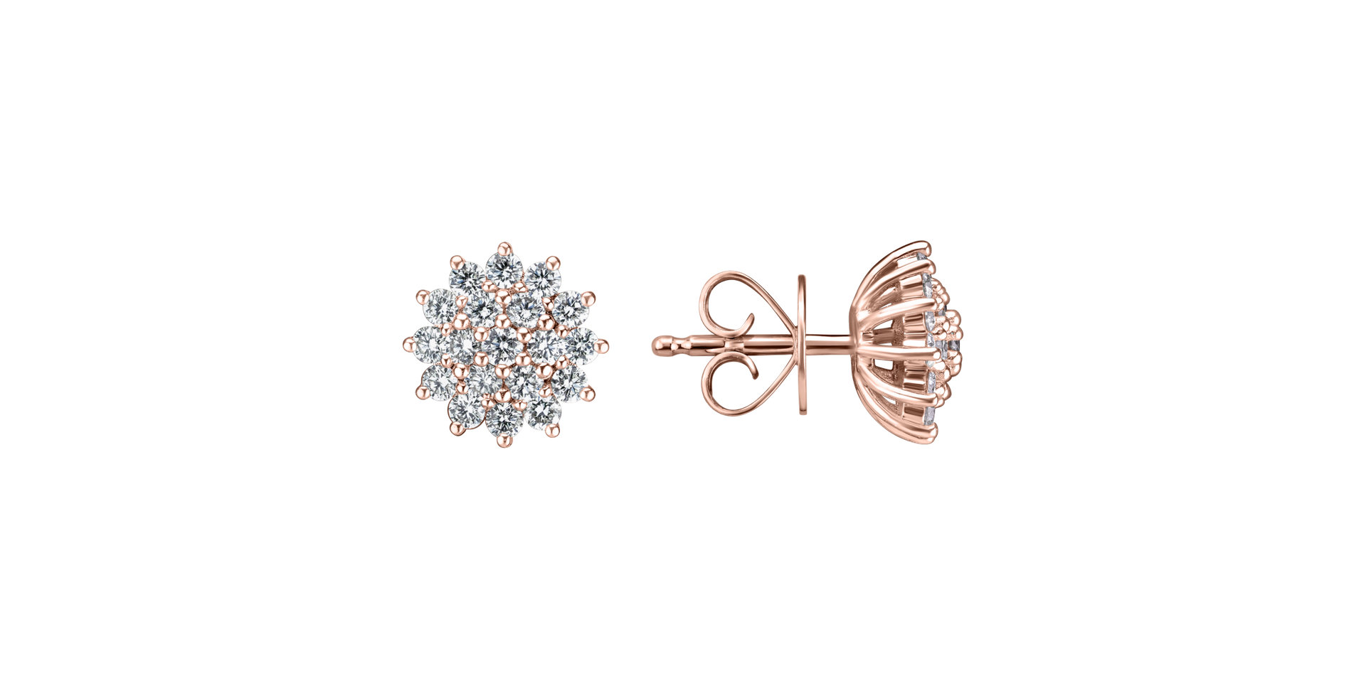 Náušnice s diamanty Midnight Sky