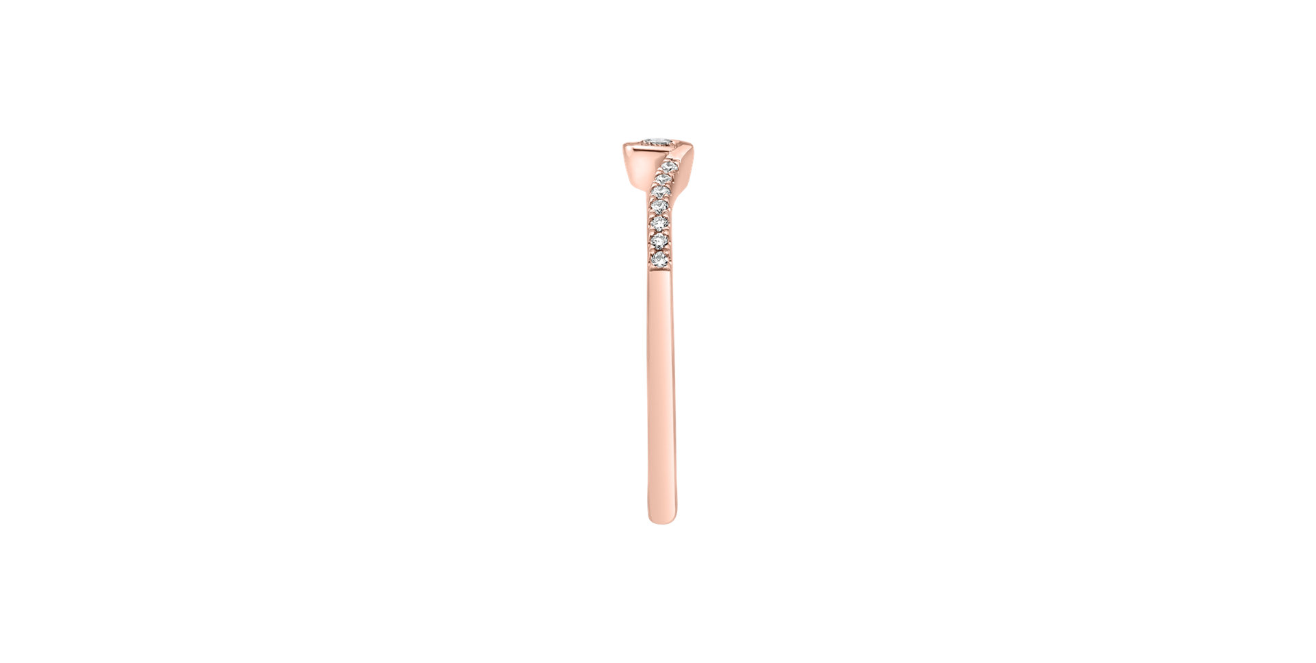 Prsten s diamanty Love Twist