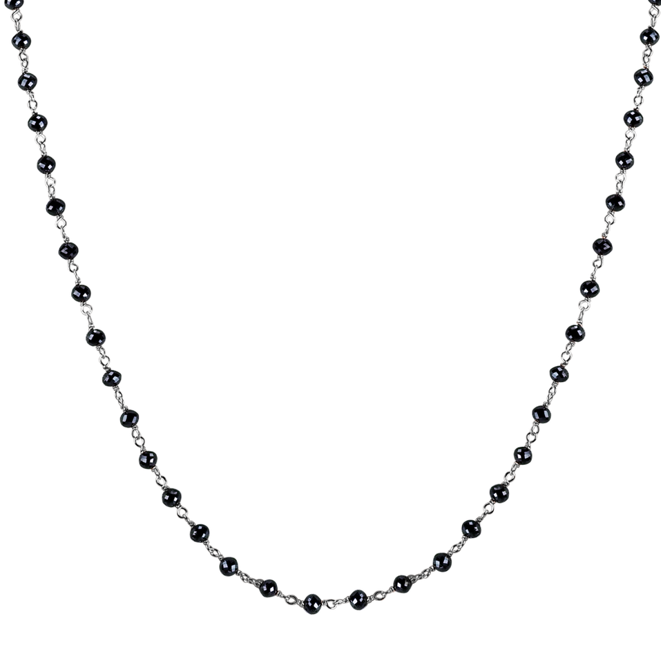 Náhrdelník s černými diamanty Dark Melody