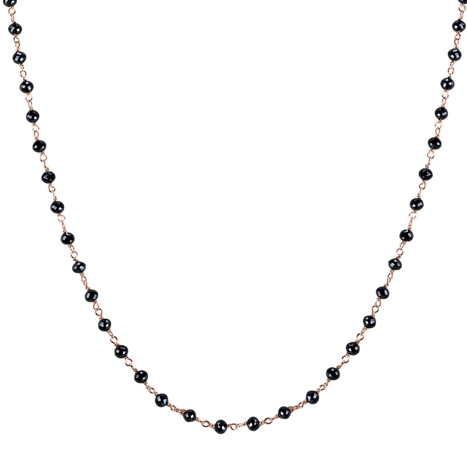 Náhrdelník s černými diamanty Dark Melody