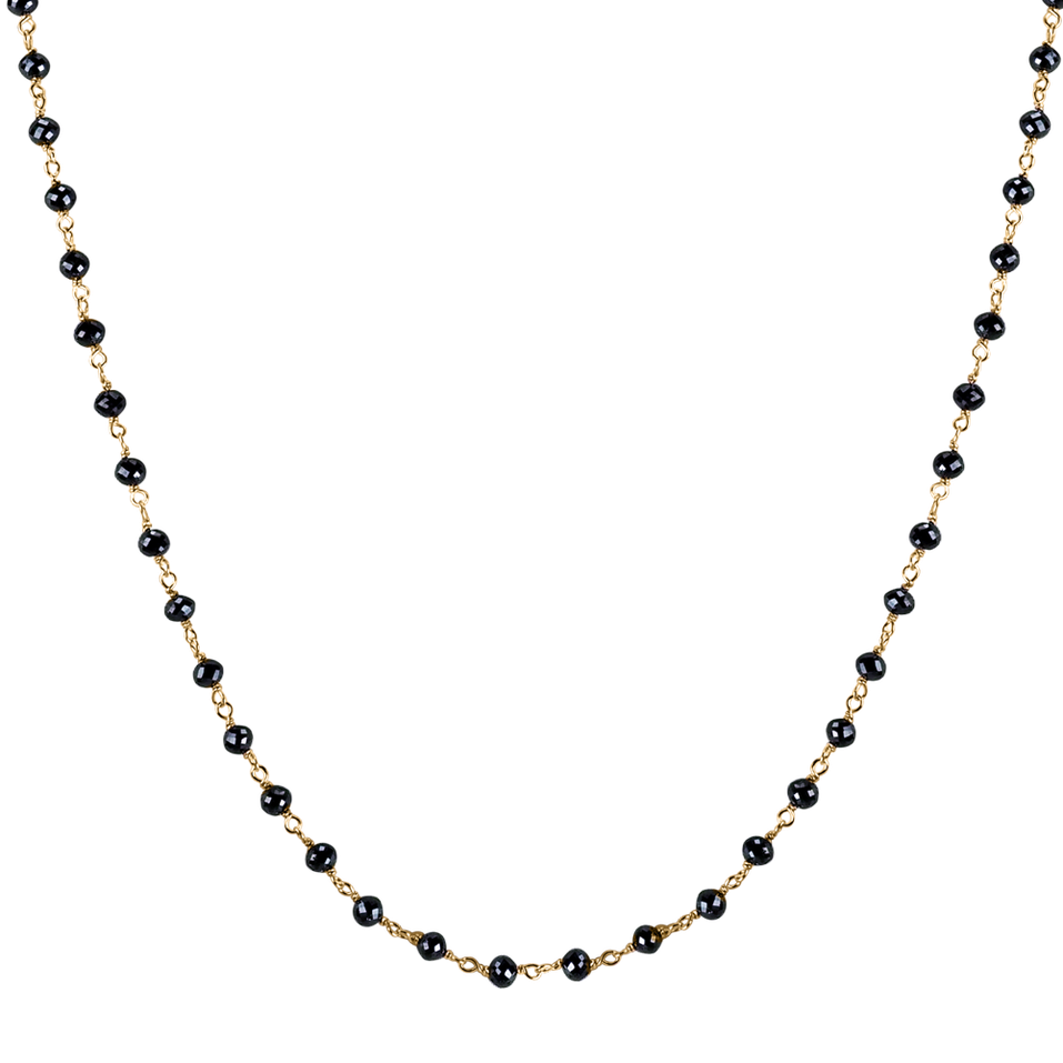 Náhrdelník s černými diamanty Dark Melody