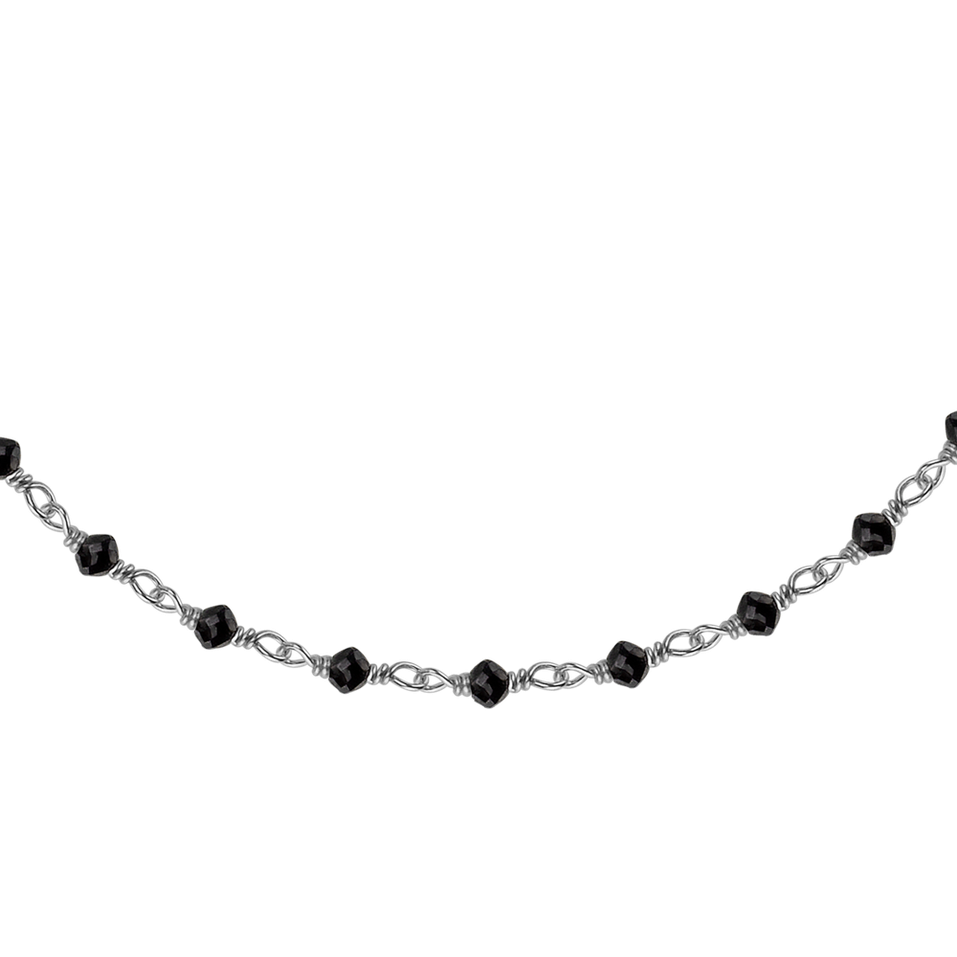 Náramek s černými diamanty Dark Melody