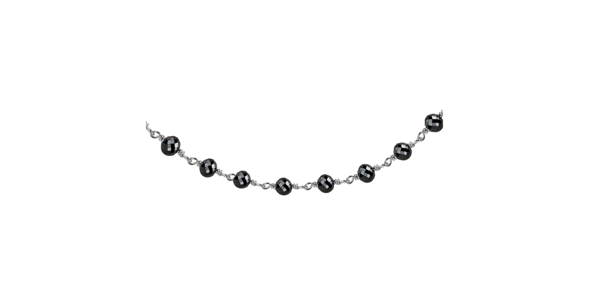 Náramek s černými diamanty Dark Melody