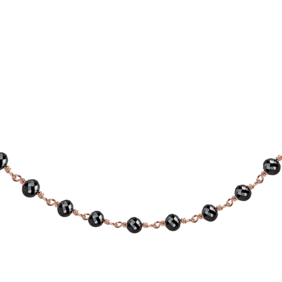 Náramek s černými diamanty Dark Melody