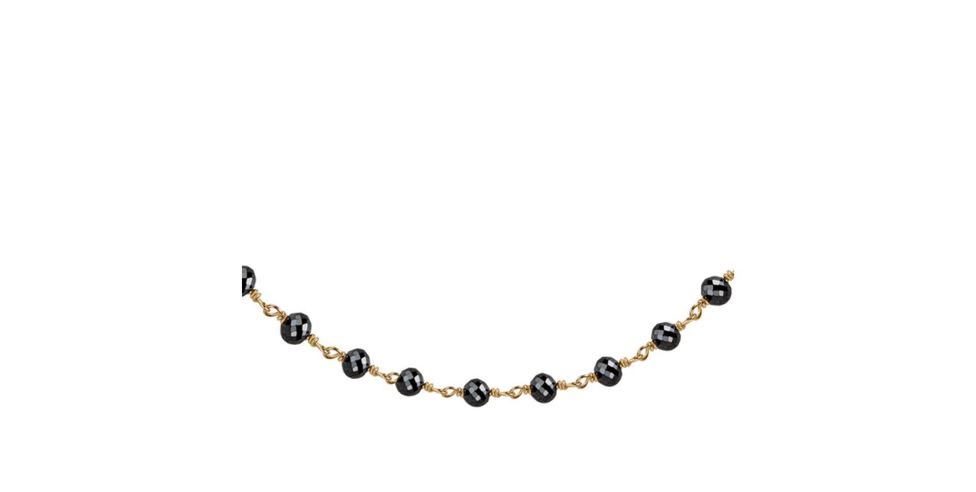 Náramek s černými diamanty Dark Melody