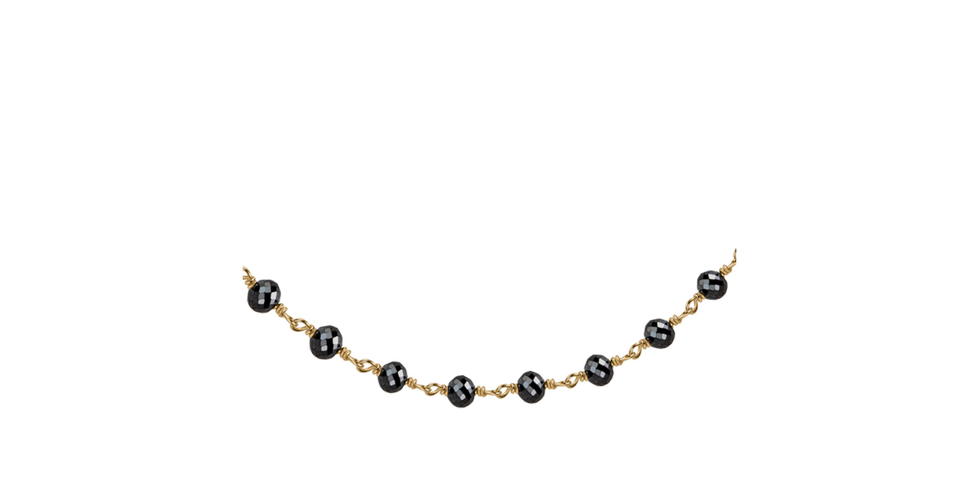 Náramek s černými diamanty Dark Melody