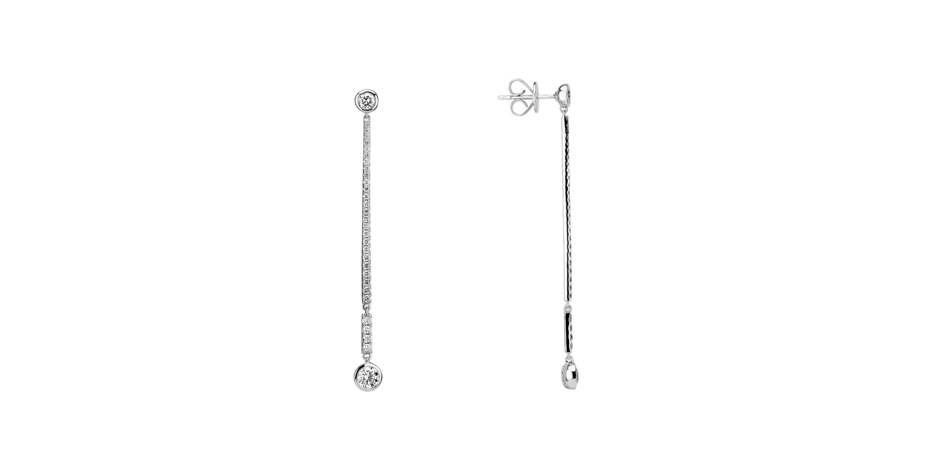 Náušnice s diamanty Luxury Line