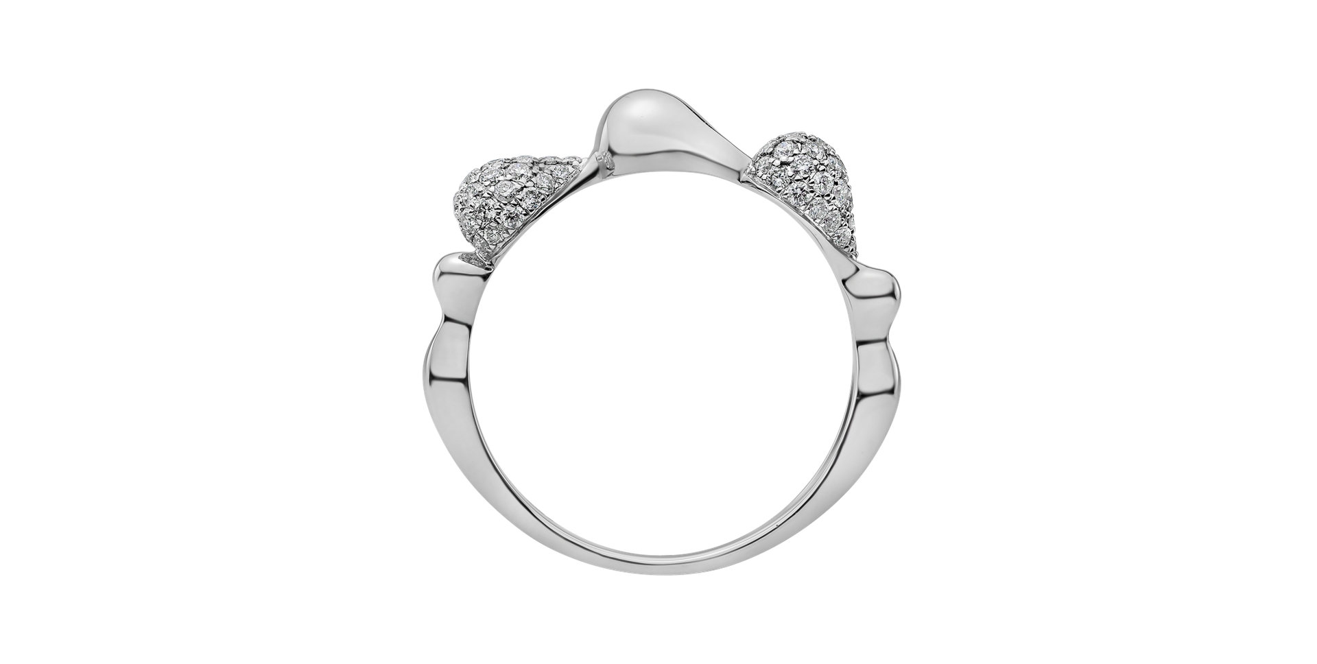 Prsten s diamanty Frozen Tear