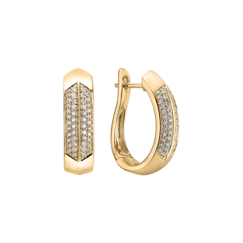 Náušnice s diamanty Space Lady