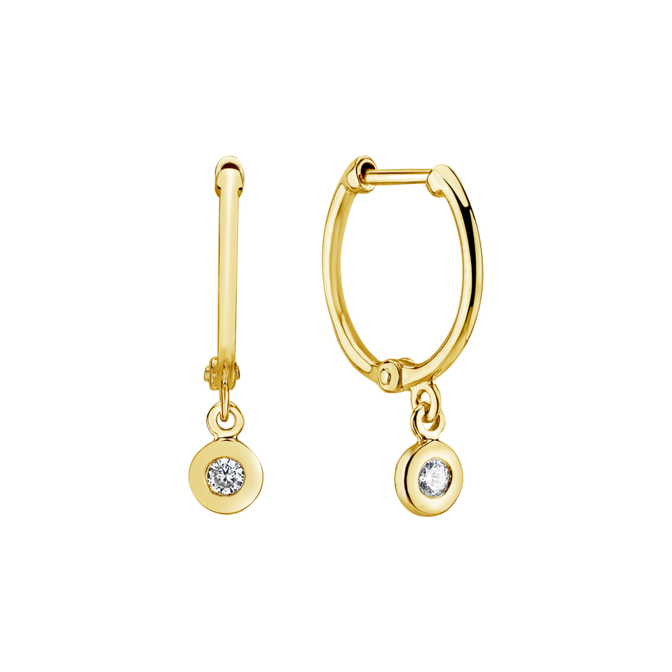 Náušnice s diamantem Amazing Heaven