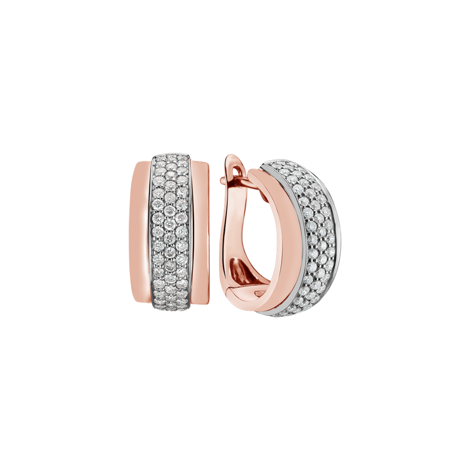 Náušnice s diamanty Snowfire