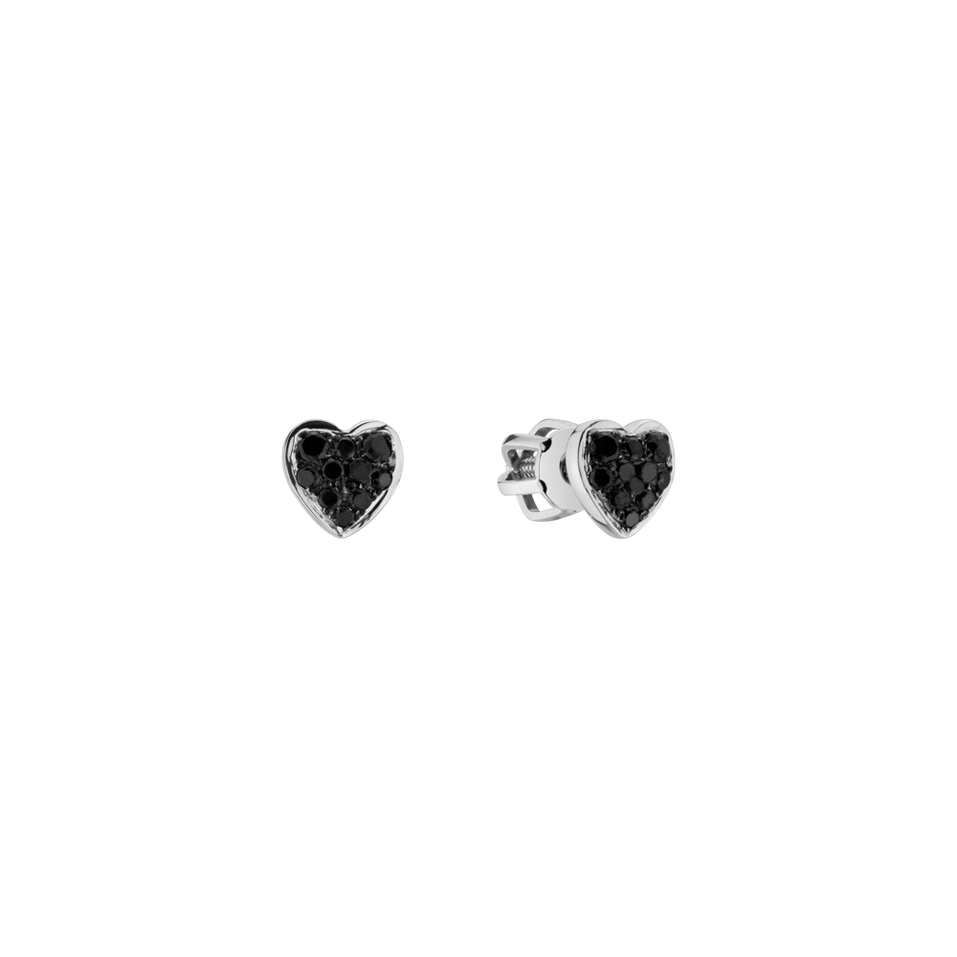 Náušnice s diamanty Amazing Heart