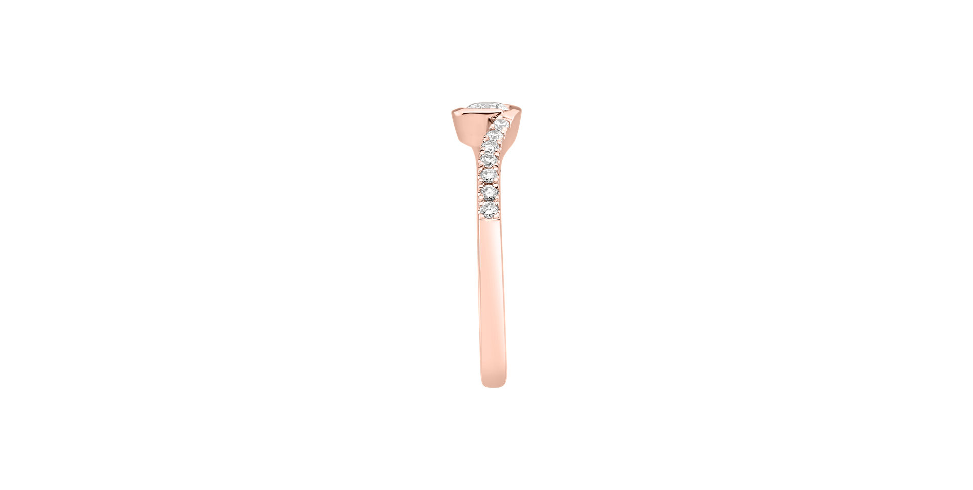 Prsten s diamanty Love Twist